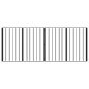 vidaXL Ps&iacute; br&aacute;na 2 pcs Čern&yacute; 100 x 80 cm Pozinkovan&aacute; ocel