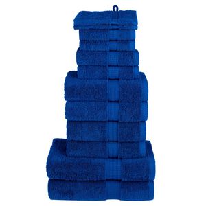 vidaXL 12d&iacute;ln&aacute; sada ručn&iacute;ků Premium SOLUND modr&aacute; 600 g/m&sup2;