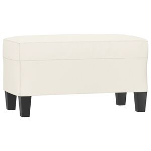 vidaXL Lavice kr&eacute;mov&aacute; 70x35x41 cm uměl&aacute; kůže