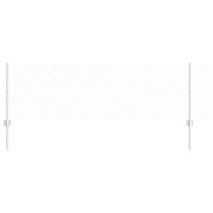 vidaXL Plot s sloupkem Stř&iacute;brn&aacute;