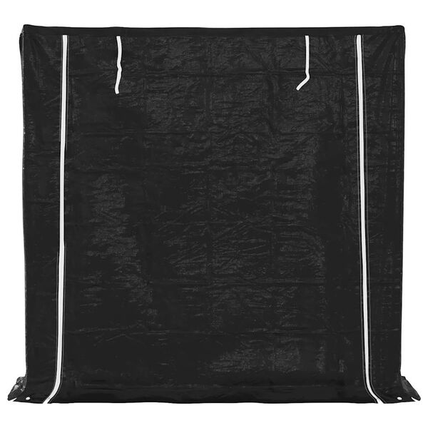 vidaXL Stojan na palivov&eacute; dřevo s krytem proti de&scaron;ti 200x40x200 cm