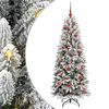 vidaXL Uměl&yacute; v&aacute;nočn&iacute; stromeček B&iacute;l&aacute; 150 cm PVC, plast, ocel a PE