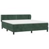 vidaXL Box spring postel s matrac&iacute; tmavě zelen&aacute; 180x200 cm samet