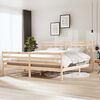 vidaXL R&aacute;m postele masivn&iacute; dřevo 200 x 200 cm