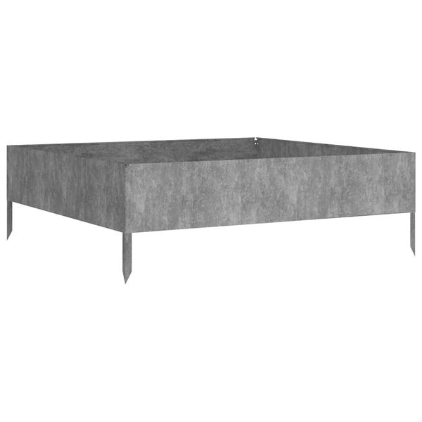 vidaXL Zahradn&iacute; vyv&yacute;&scaron;en&yacute; z&aacute;hon 100 x 100 x 33,5 cm cortenov&aacute; ocel