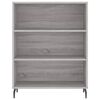 vidaXL Skř&iacute;ň highboard &scaron;ed&aacute; sonoma 69,5 x 34 x 180 cm kompozitn&iacute; dřevo