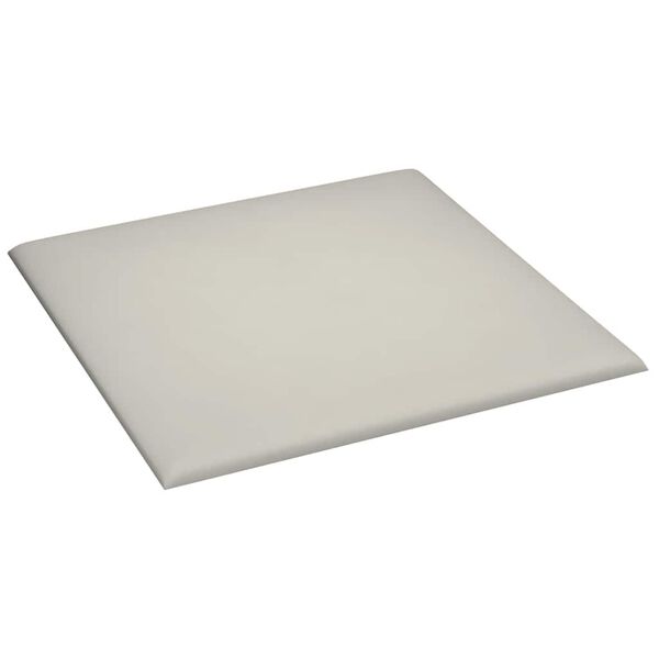 vidaXL Nástěnné panely 12 ks krémové 30 x 30 cm samet 1,08 m²