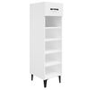 vidaXL Botn&iacute;k b&iacute;l&yacute; s vysok&yacute;m leskem 30 x 35 x 105 cm kompozitn&iacute; dřevo