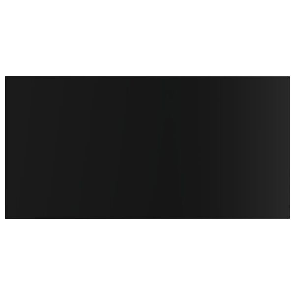 vidaXL Př&iacute;davn&eacute; police 4 ks čern&eacute; vysok&yacute; lesk 80x40x1,5 cm dřevotř&iacute;ska