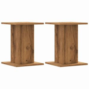 vidaXL Stojany na rostliny 2 ks dub artisan 30 x 30 x 40 cm kompozit