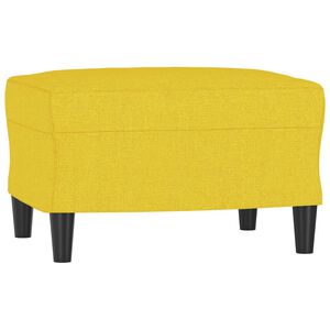vidaXL Podnožka světle žlut&aacute; 60 x 50 x 41 cm textil