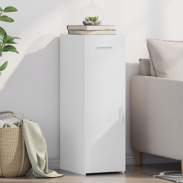 vidaXL Příborník bílý 30 x 42,5 x 93 cm kompozitní dřevo