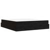 vidaXL R&aacute;m postele s matrac&iacute; s matrac&iacute; 2 pcs Čern&aacute; samet