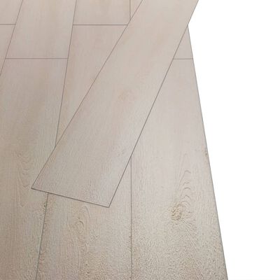 vidaXL Nesamolepicí PVC podlahová prkna 4,46 m² 3 mm dub klasický bílý