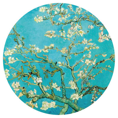 WallArt Kruhová tapeta Almond Blossom 190 cm
