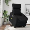 vidaXL Elektrick&eacute; zvedac&iacute; mas&aacute;žn&iacute; polohovac&iacute; křeslo čern&eacute; uměl&aacute; kůže