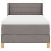 vidaXL Postel s boxspringem s matrac&iacute; Taupe 200 x 90 cm Polyester