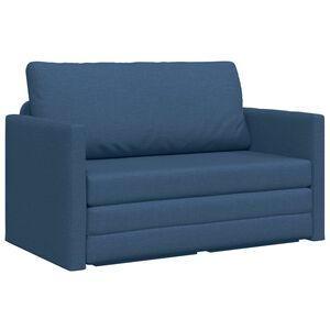 vidaXL Pohovka na span&iacute; Modr&aacute; 124 x 71 x 78 cm textil