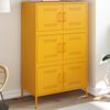 vidaXL Skř&iacute;ň highboard hořčicově žlut&aacute; 68 x 39 x 113 cm ocel