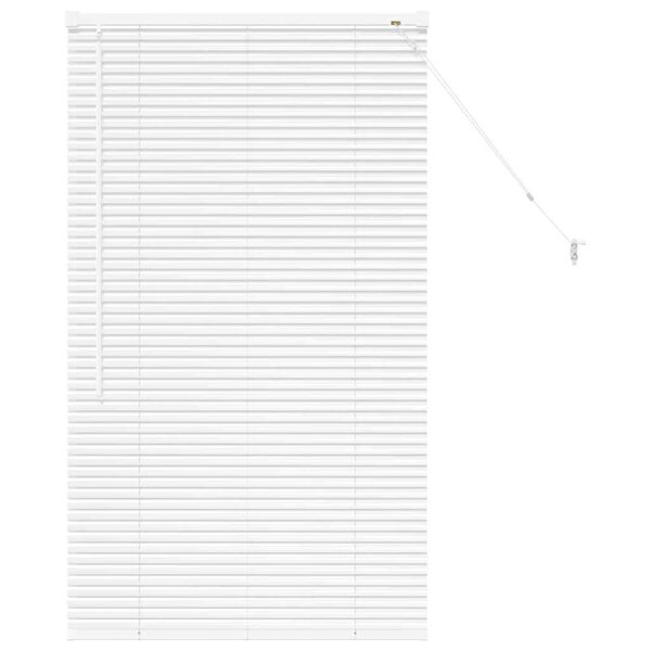vidaXL Žaluziov&eacute; rolety B&iacute;l&aacute; 130 x 70 cm Hlin&iacute;k