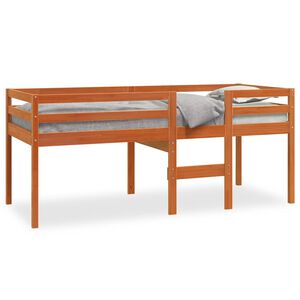 vidaXL Patrov&aacute; postel voskově hněd&aacute; 90 x 200 cm masivn&iacute; borov&eacute; dřevo