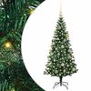 vidaXL Uměl&yacute; osvětlen&yacute; v&aacute;nočn&iacute; stromeček Zelen&aacute; 120 cm PVC a kov