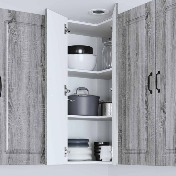 vidaXL Kuchyňsk&aacute; skř&iacute;ň s &uacute;loži&scaron;těm Kalmar &Scaron;ed&aacute; Sonoma 57 x 57 x 100 cm