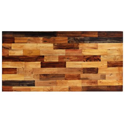 vidaXL 5 dílný barový set masivní recyklované dřevo a pravá kozí kůže