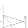 vidaXL Lehátko bez matrace 107x203 cm Bílá ocel