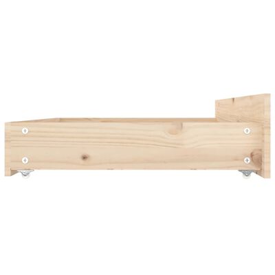 vidaXL Zásuvky pod postel 4 ks masivní borové dřevo