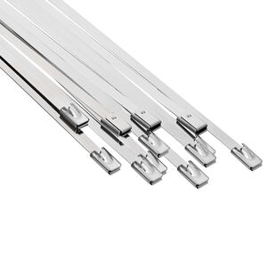 vidaXL Kabelov&aacute; vazba 12 ks 4,6 x 500 mm Stř&iacute;brn&aacute;