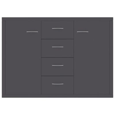 vidaXL Příborník šedý 88 x 30 x 65 cm dřevotříska