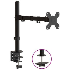 vidaXL Drž&aacute;k na monitor čern&yacute; ocel VESA 75/100 mm