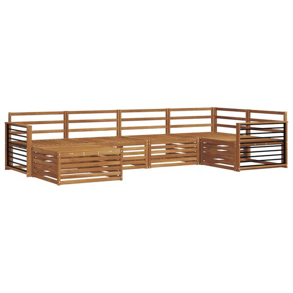 vidaXL Venkovn&iacute; pohovkov&aacute; souprava 6 pcs Př&iacute;rodn&iacute;