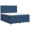 vidaXL Postel boxspring s matrac&iacute; s čelo Modr&aacute; 140 x 190 cm Textil