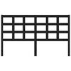 vidaXL Čelo postele černé 165,5 x 4 x 100 cm masivní borovice