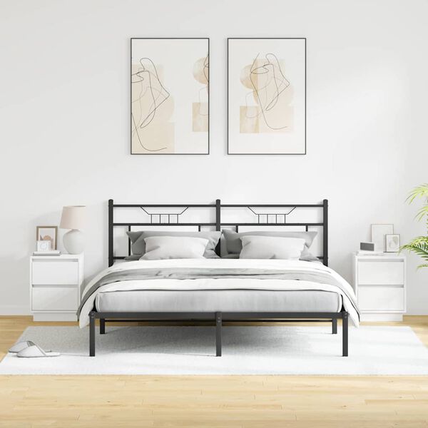 vidaXL Nočn&iacute; skř&iacute;ňka 2 pcs B&iacute;l&aacute; 39 x 34,5 x 50 cm Kompozitn&iacute; dřevo