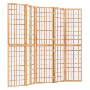 vidaXL Skl&aacute;dac&iacute; 5d&iacute;ln&yacute; parav&aacute;n v japonsk&eacute;m stylu 200 x 170 cm