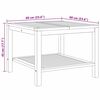 vidaXL Konferenčn&iacute; stolek Hněd&aacute; 60 x 60 x 45 cm Masivn&iacute; teakov&eacute; dřevo