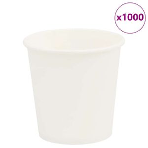 vidaXL Pap&iacute;rov&eacute; kel&iacute;mky na k&aacute;vu 1000 pcs 4oz 100ml b&iacute;l&eacute;