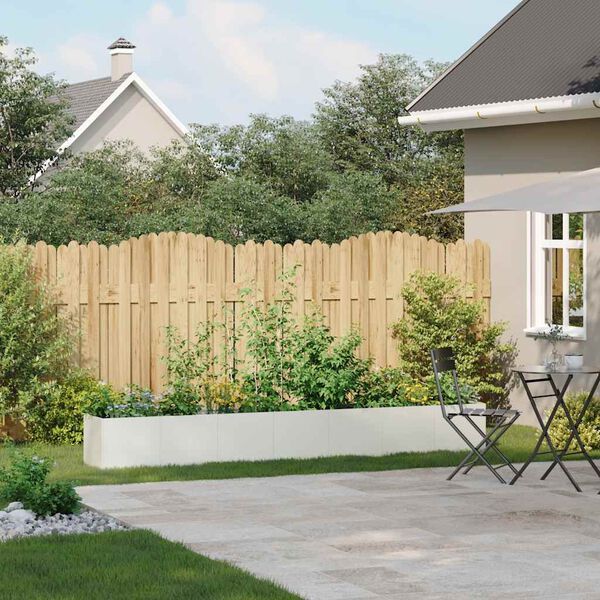 vidaXL Truhlík bílý 280x40x40 cm ocel válcovaná za studena