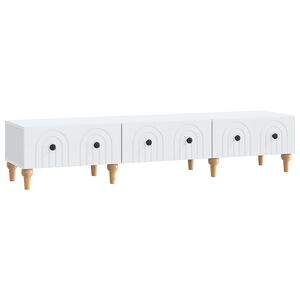 vidaXL Televizn&iacute; skř&iacute;ň B&iacute;l&aacute; 147 x 34,5 x 30 cm Kompozitn&iacute; dřevo