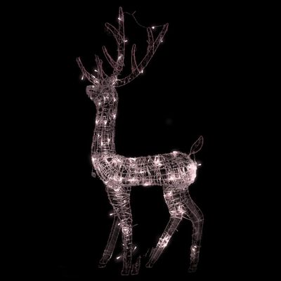 vidaXL Vánoční dekorace akrylový sob 140 LED 120 cm teplé bílé světlo