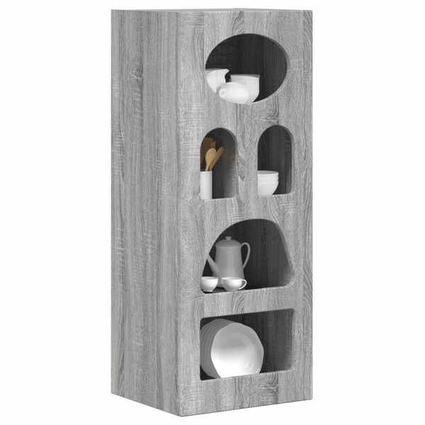 vidaXL Serv&iacute;rovac&iacute; skř&iacute;ň &Scaron;ed&aacute; Sonoma 40 x 35 x 100,5 cm