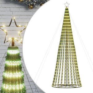 vidaXL LED v&aacute;nočn&iacute; stromek 688 tepl&yacute;ch b&iacute;l&yacute;ch LED diod 300 cm