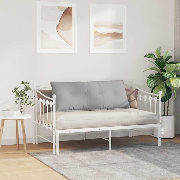 vidaXL Pol&scaron;t&aacute;ř na z&aacute;da Oblačno &scaron;ed&aacute; 120 x 19 x 50 cm textil