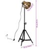 vidaXL Stojac&iacute; lampa 25 W staromosaz 35 x 35 x 65/95 cm E27