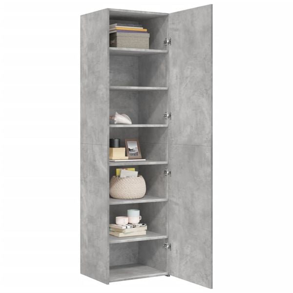 vidaXL Skříň highboard betonově šedá 50x42,5x185 cm kompozitní dřevo