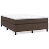 vidaXL R&aacute;m postele s boxspringem hněd&aacute; 140 x 190 cm uměl&aacute; kůže