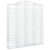 vidaXL Klenuté gabionové koše 3 ks 200x30x220/240cm pozinkované železo